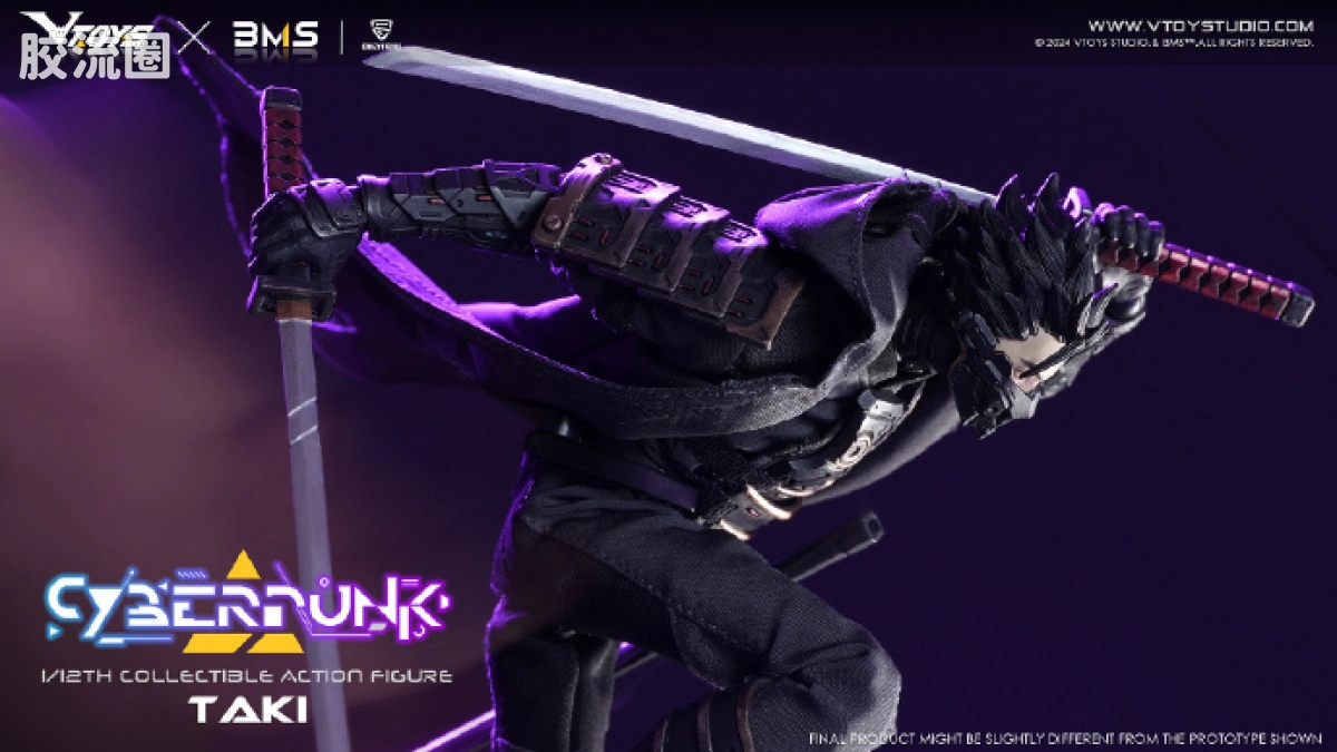 VTOYS可动人偶 null 赛博朋克 武士:泷 - 图片