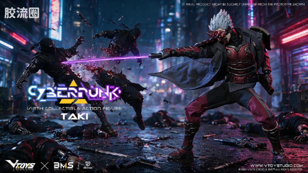 VTOYS可动人偶 null 赛博朋克 武士:猩红破晓 - 图片