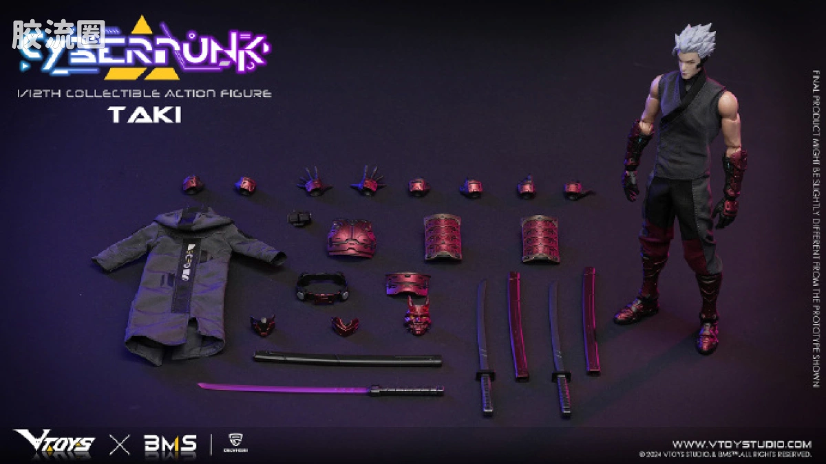 VTOYS可动人偶 null 赛博朋克 武士:猩红破晓 - 图片
