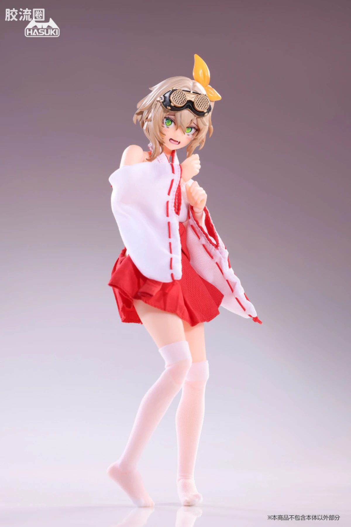 HASUKI-神猫跳动 手办与可动人形系列 服装套装 CS019 巫女服 服装包 - 图片