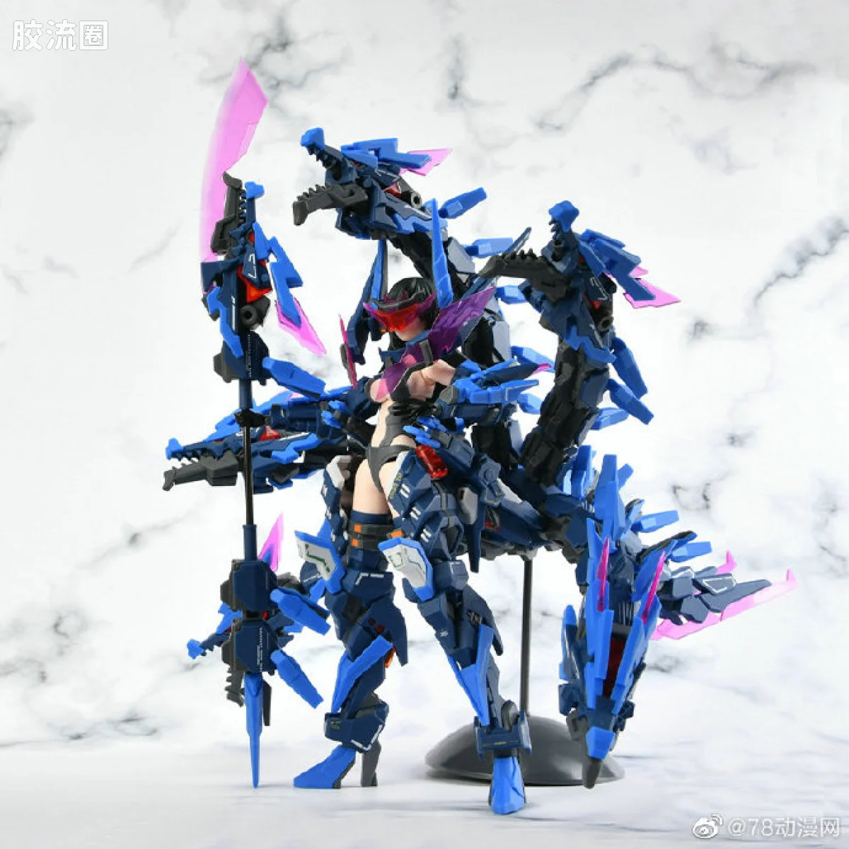 将魂姬拼装模型 将魂姬限定及特别版 MG-02S 关羽·雷神 紫电Ver.(78动漫) - 图片
