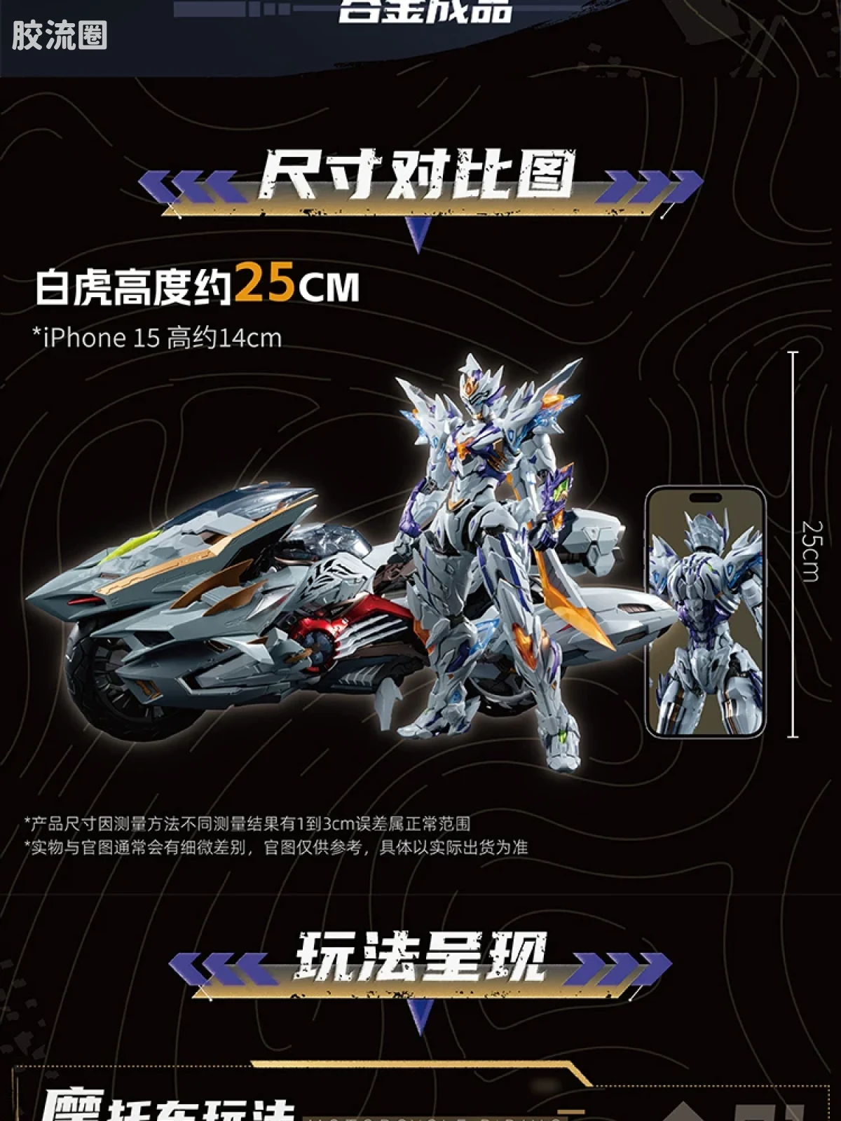 摩动核机甲成品系列 MNZ 钢铁契约 超可动成品系列 契武-白虎 - 图片