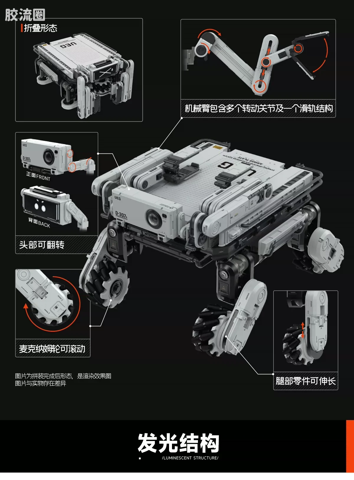 星环重工 科幻成品系列 流浪地球系列 1/6涂装成品 笨笨 BENBEN 多功能全地形运输机械狗 - 图片