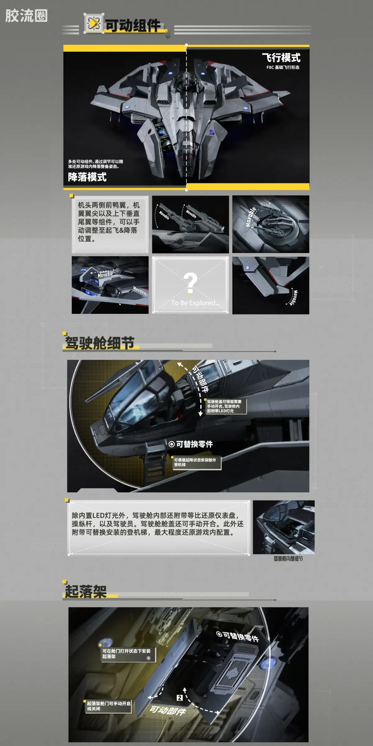 星环重工 科幻成品系列 综合系列 1/100 F8C 闪电 - 图片