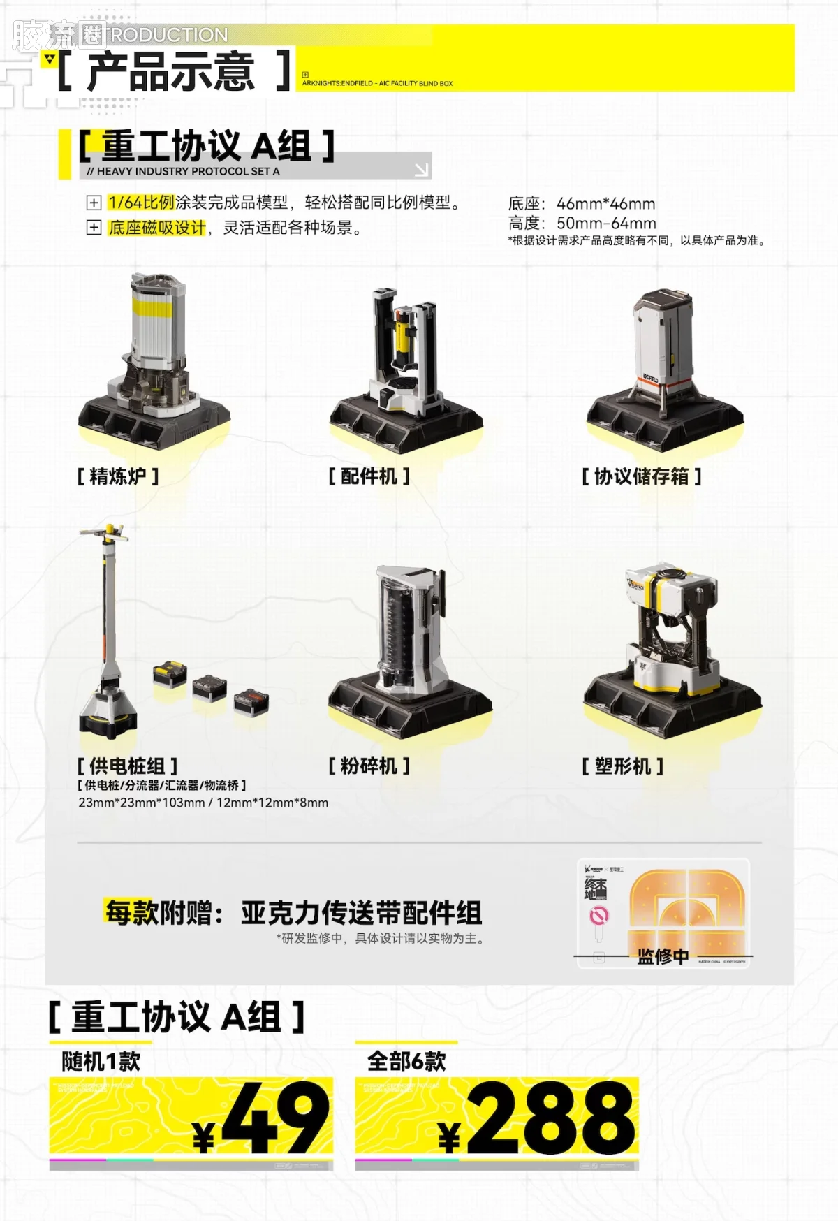 星环重工 科幻成品系列 综合系列 明日方舟:终末地「集成工业设备」盲盒摆件 - 图片