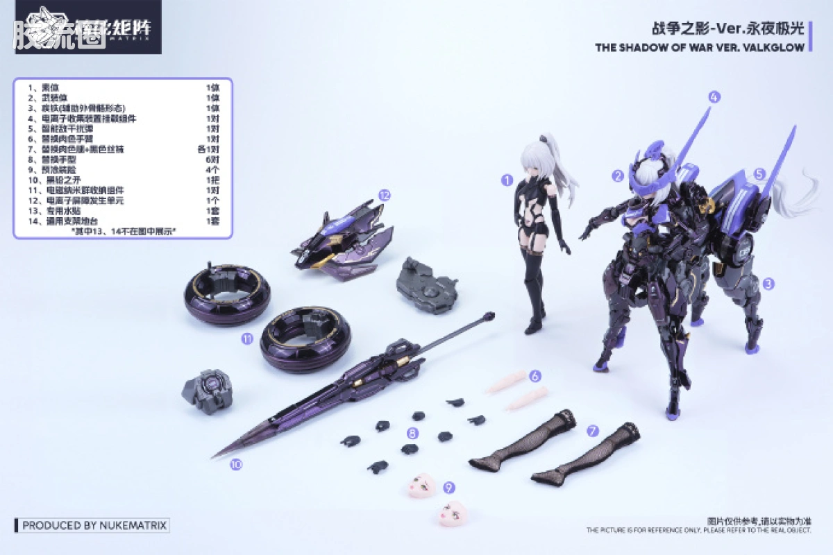 核能矩阵 机娘拼装模型 限定与特别版 战争之影-Ver.永夜极光 - 图片