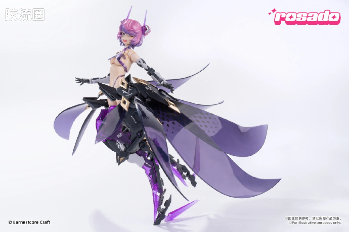 核诚治造成品机娘 萝莎计划-ROSADO 星花•黑鸢尾 - 图片
