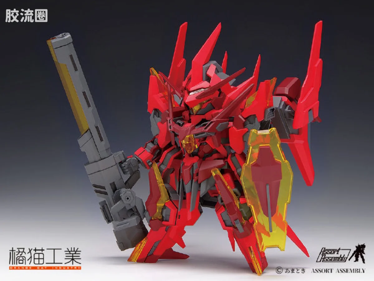 橘猫工业拼装模型系列 SUPER ROBOT HEROES 猎风闪创 ExCreR-GustClaw - 图片