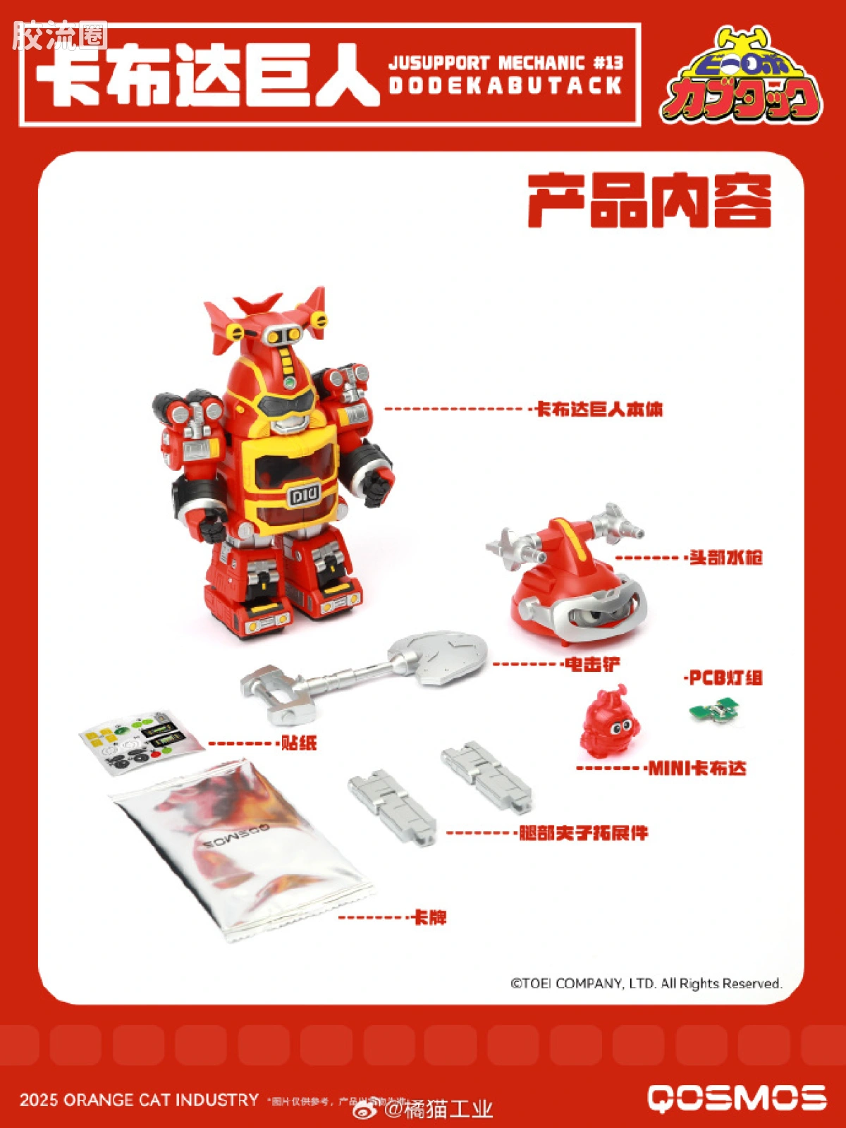 橘猫工业拼装模型系列 QOSMOS 铁甲小宝系列 卡布达巨人 - 图片