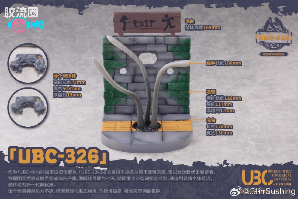 溯行Sushing 可动手办系列 无比例配件 UBC-326 拟态系地台 - 图片