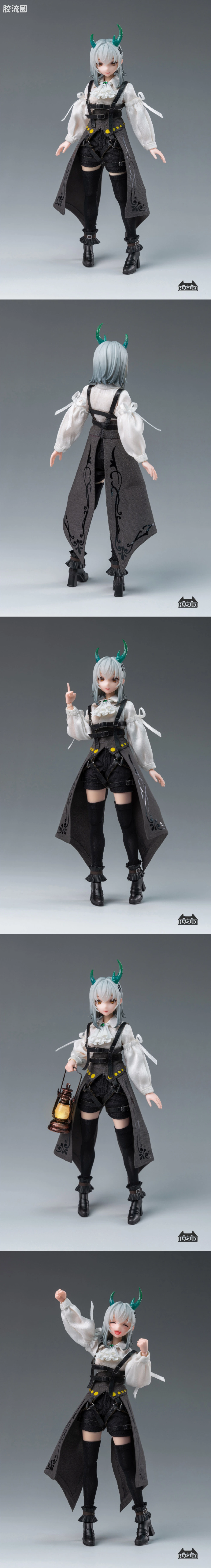 HASUKI-神猫跳动 手办与可动人形系列 Pocket Art系列 008 玫瑰骑士 格罗莉亚 - 图片
