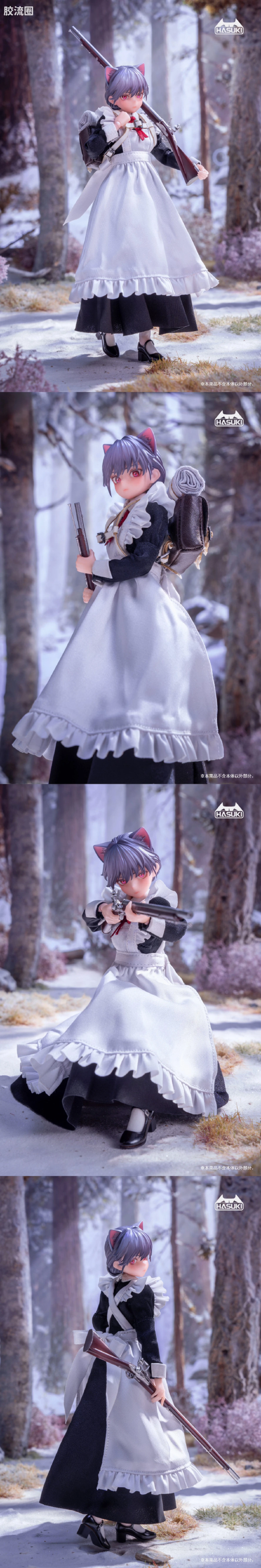 HASUKI-神猫跳动 手办与可动人形系列 Pocket Art系列 010 火枪手 菲奇子 - 图片