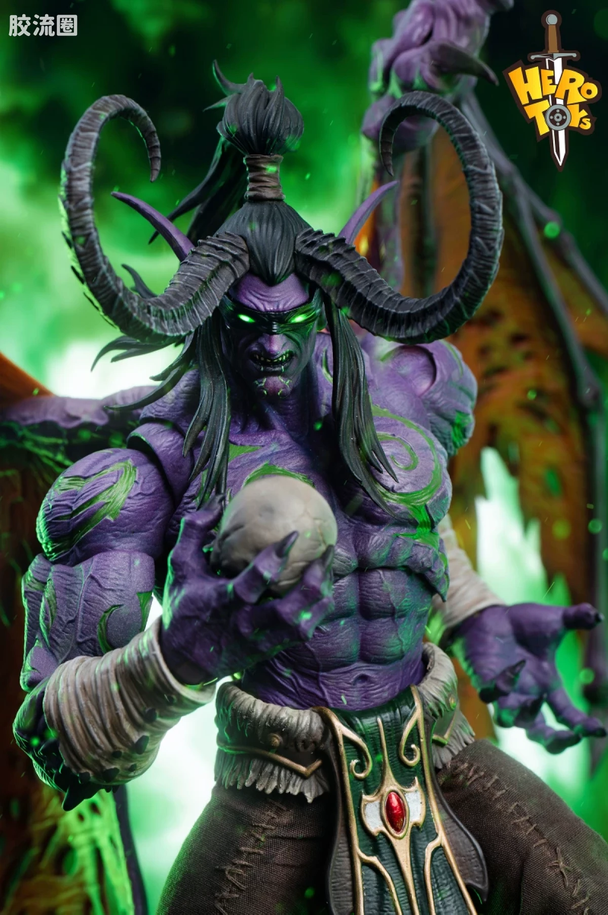 Hero Toys 魔兽世界 恶魔猎手 伊利丹 - 图片