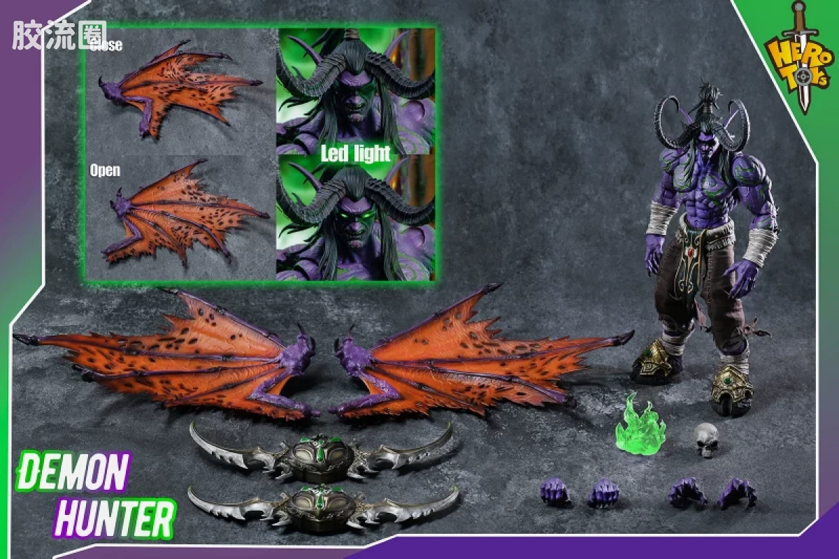 Hero Toys 魔兽世界 恶魔猎手 伊利丹 - 图片