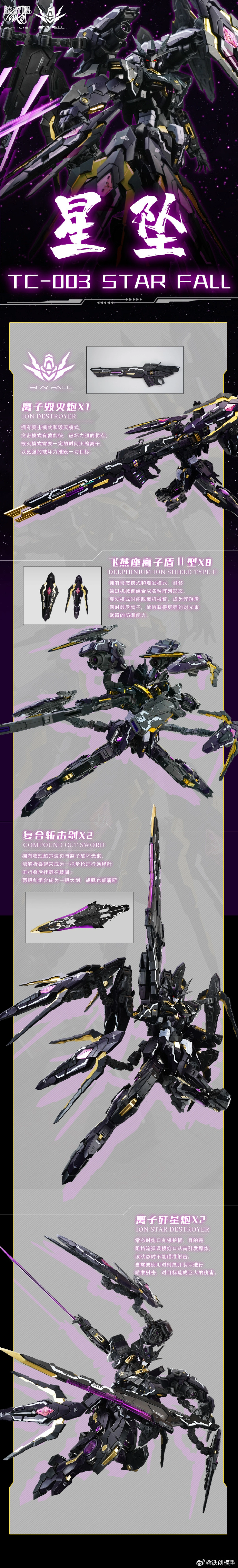 铁创拼装模型 拼装模型系列 星坠 - 图片