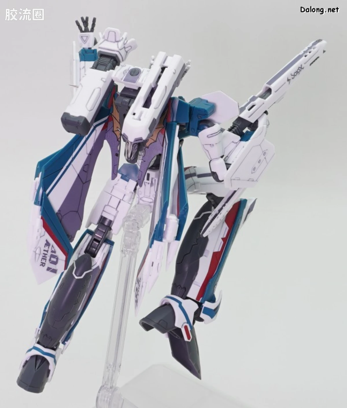 万代超时空要塞系列拼装模型 HG 1/100系列 VF-31S 齐格飞(阿拉德･梅塔斯机) - 图片