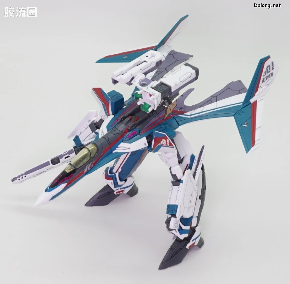 万代超时空要塞系列拼装模型 HG 1/100系列 VF-31S 齐格飞(阿拉德･梅塔斯机) - 图片