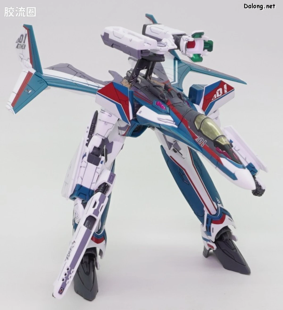 万代超时空要塞系列拼装模型 HG 1/100系列 VF-31S 齐格飞(阿拉德･梅塔斯机) - 图片