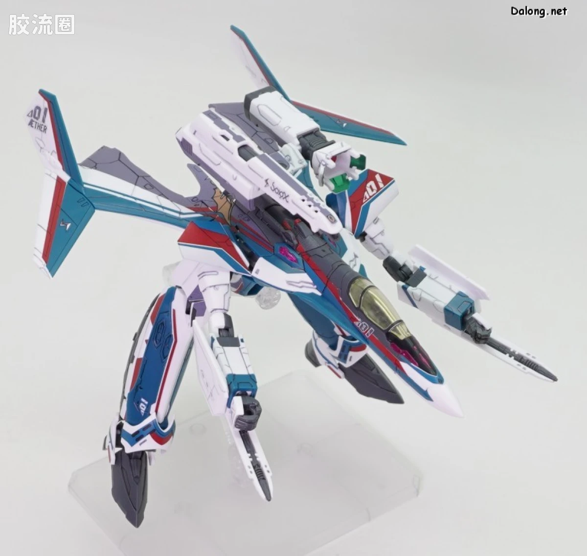 万代超时空要塞系列拼装模型 HG 1/100系列 VF-31S 齐格飞(阿拉德･梅塔斯机) - 图片