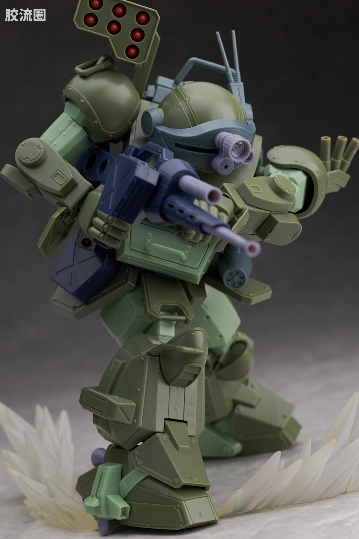 WAVE装甲骑兵系列拼装模型 1比24 眼镜狗 涡轮特装型[齐力古机] - 图片