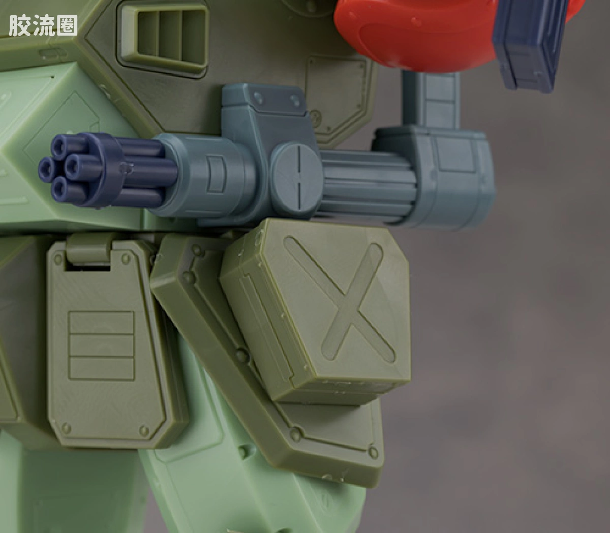 WAVE装甲骑兵系列拼装模型 1比24 眼镜狗 红肩特装型 - 图片