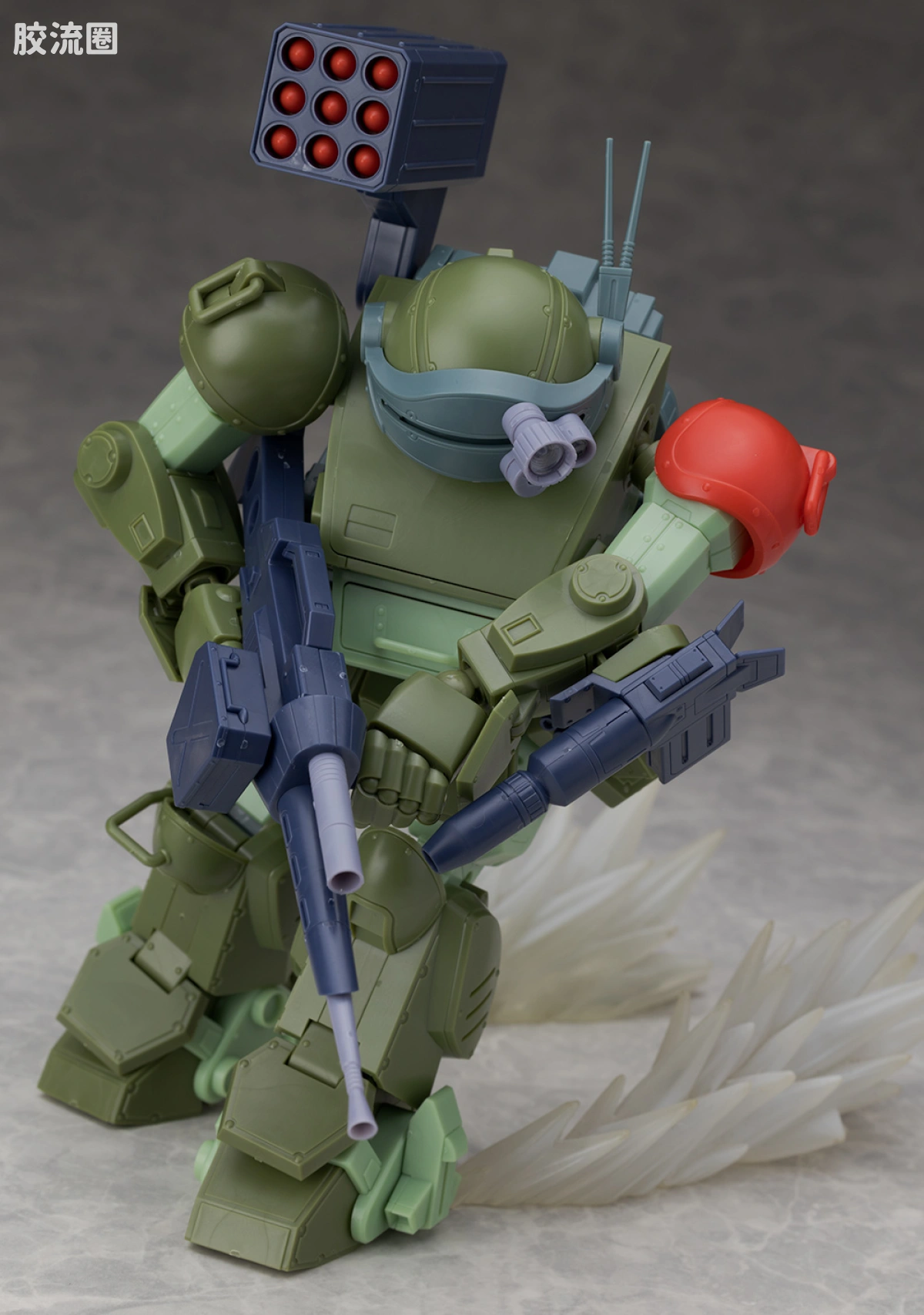 WAVE装甲骑兵系列拼装模型 1比24 眼镜狗 红肩特装型 - 图片
