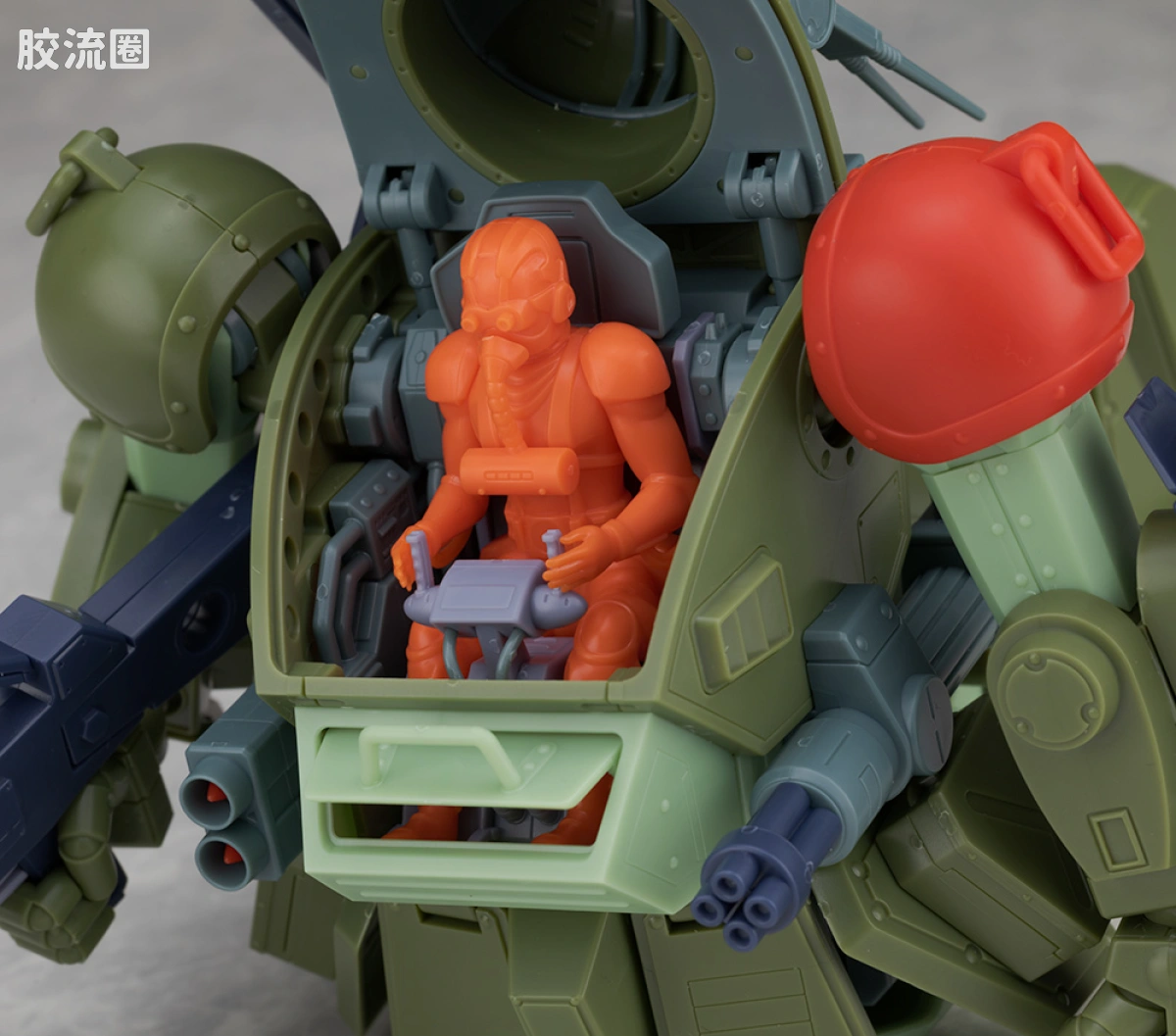WAVE装甲骑兵系列拼装模型 1比24 眼镜狗 红肩特装型 - 图片