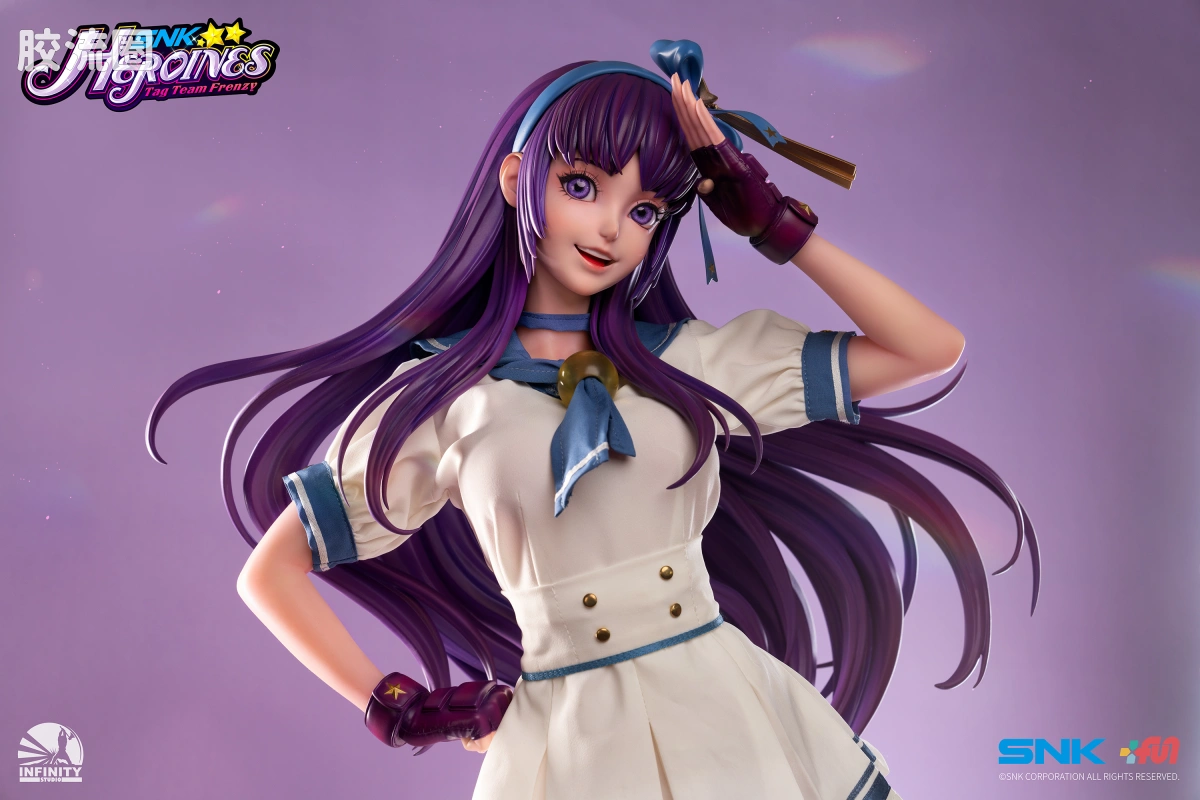 开天工作室 日系手办&雕像系列 SNK女神大乱斗 《SNK女神大乱斗》麻宫雅典娜 1/2全身像 硅胶版 - 图片