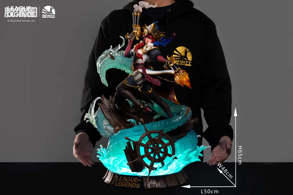 开天工作室 日系手办&雕像系列 英雄联盟 赏金猎人·厄运小姐 1/4全身像 - 图片