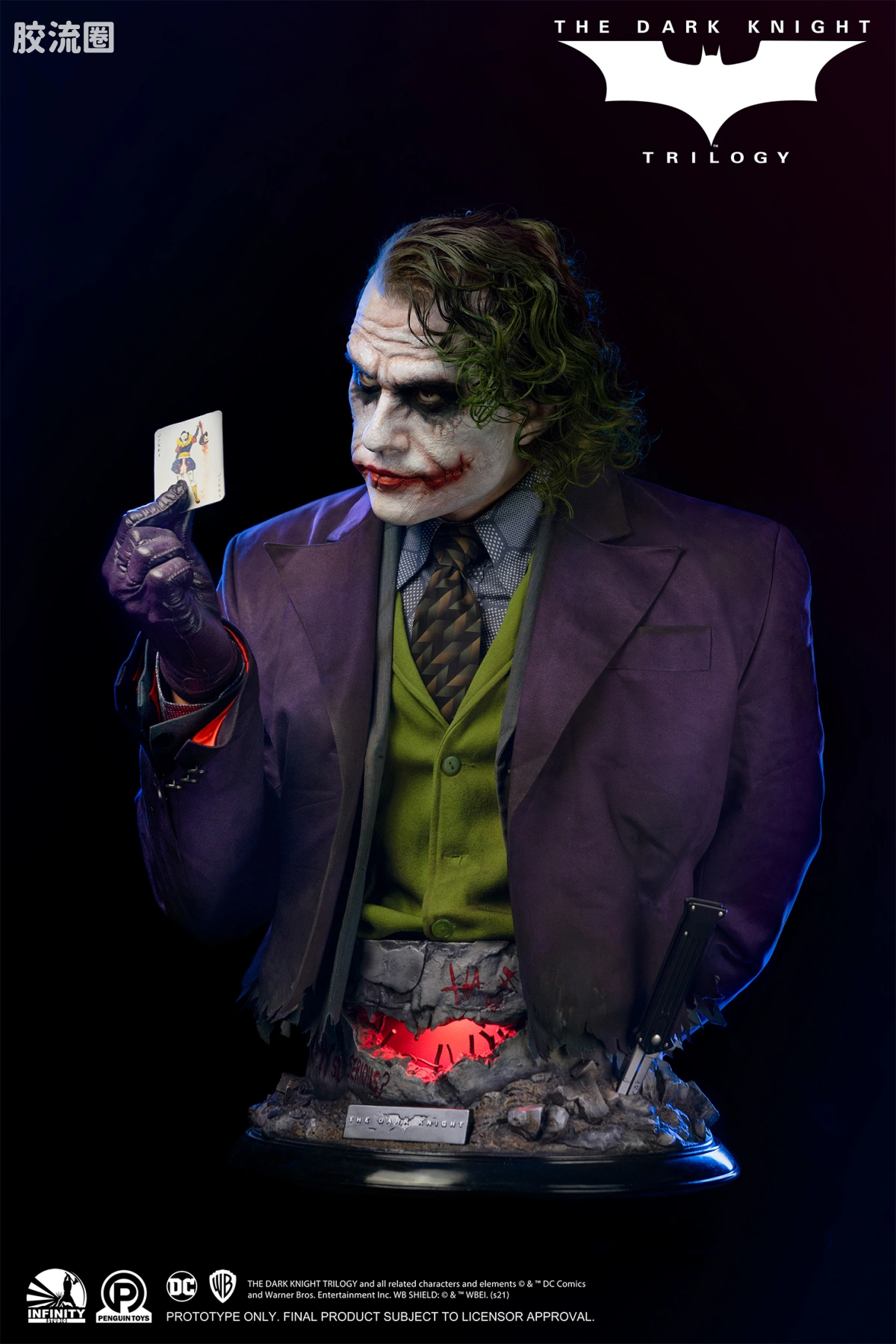 开天工作室 日系手办&雕像系列 DC / 正义联盟 蝙蝠侠：黑暗骑士 小丑半身像 - 图片
