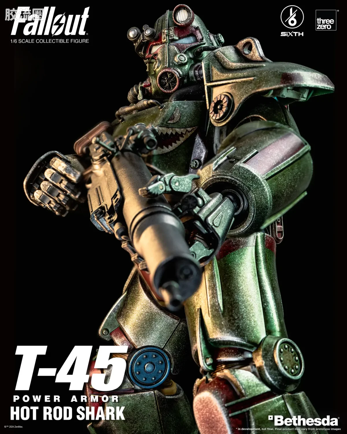 threezero机甲 辐射 T-45 热棒鲨鱼动力装甲 - 图片