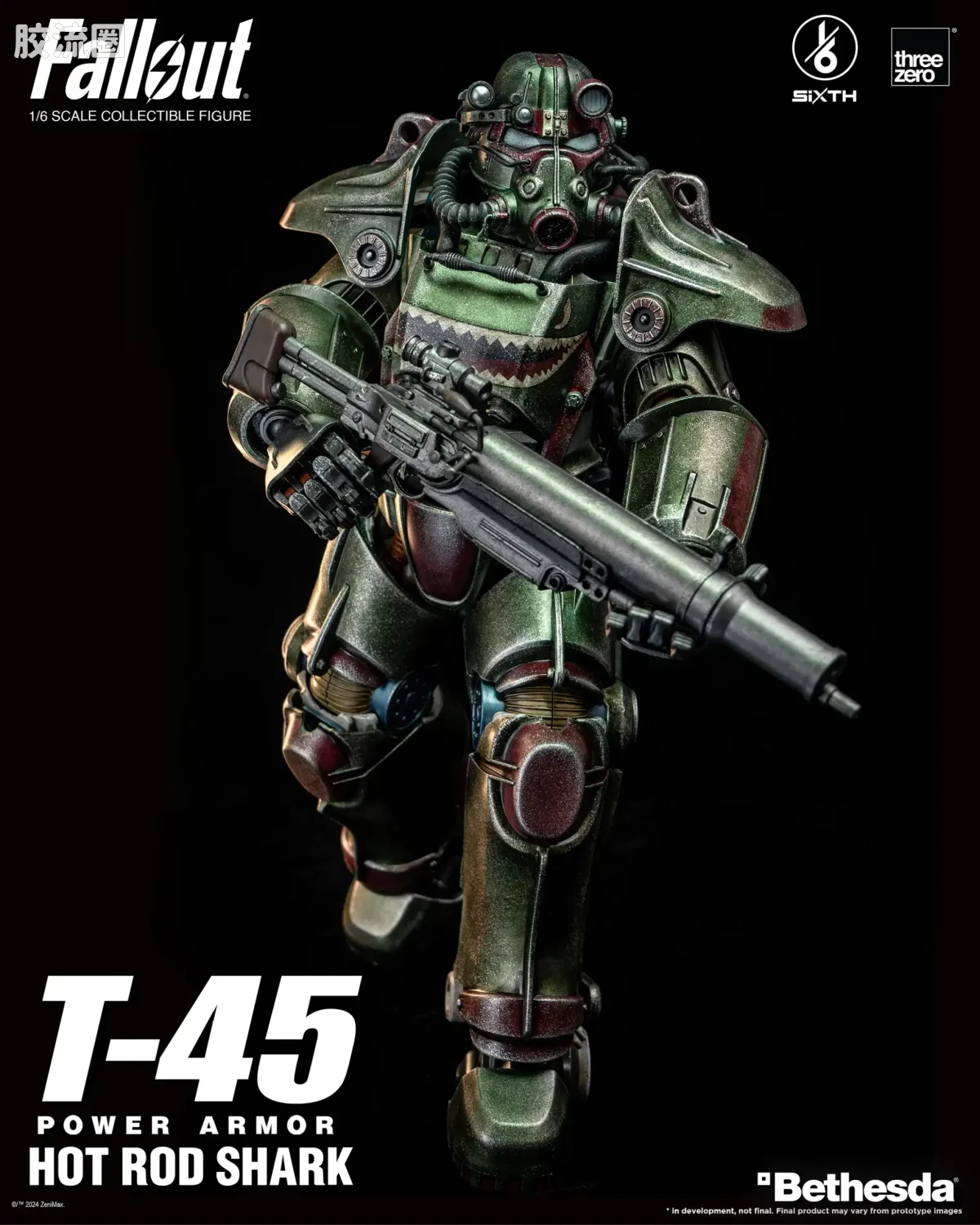 threezero机甲 辐射 T-45 热棒鲨鱼动力装甲 - 图片