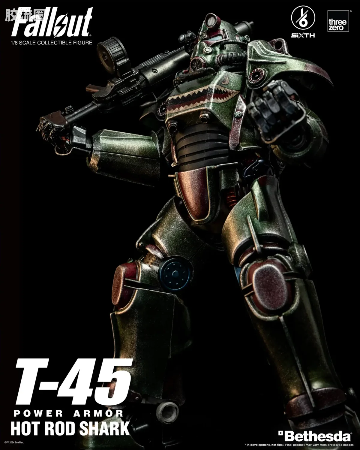 threezero机甲 辐射 T-45 热棒鲨鱼动力装甲 - 图片