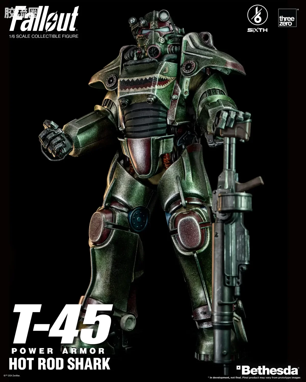 threezero机甲 辐射 T-45 热棒鲨鱼动力装甲 - 图片
