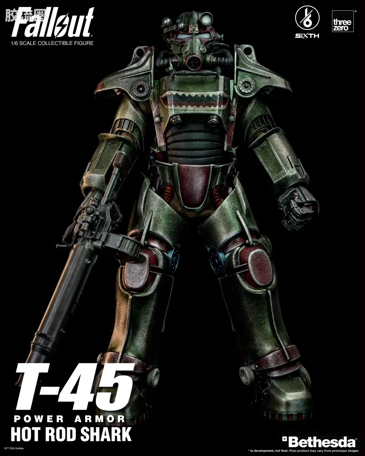 threezero机甲 辐射 T-45 热棒鲨鱼动力装甲 - 图片