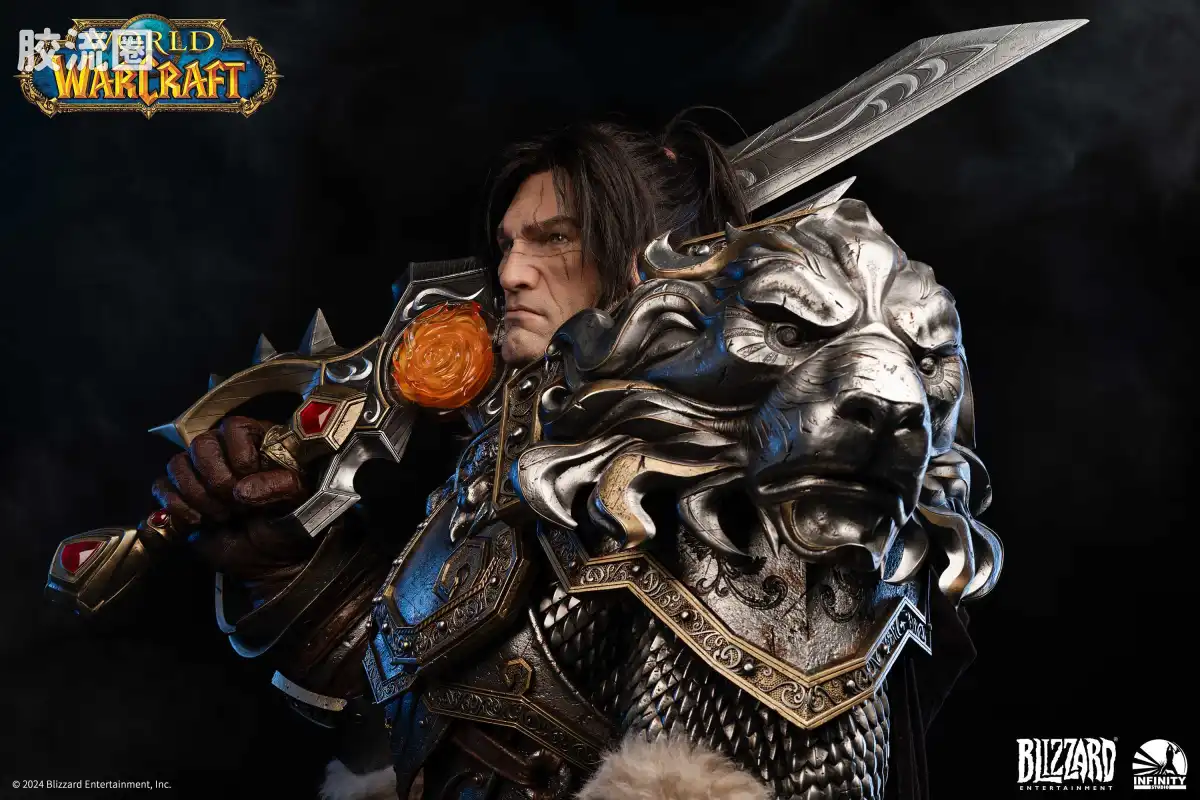 开天工作室 日系手办&雕像系列 魔兽世界 瓦里安 1/1半身像 - 图片