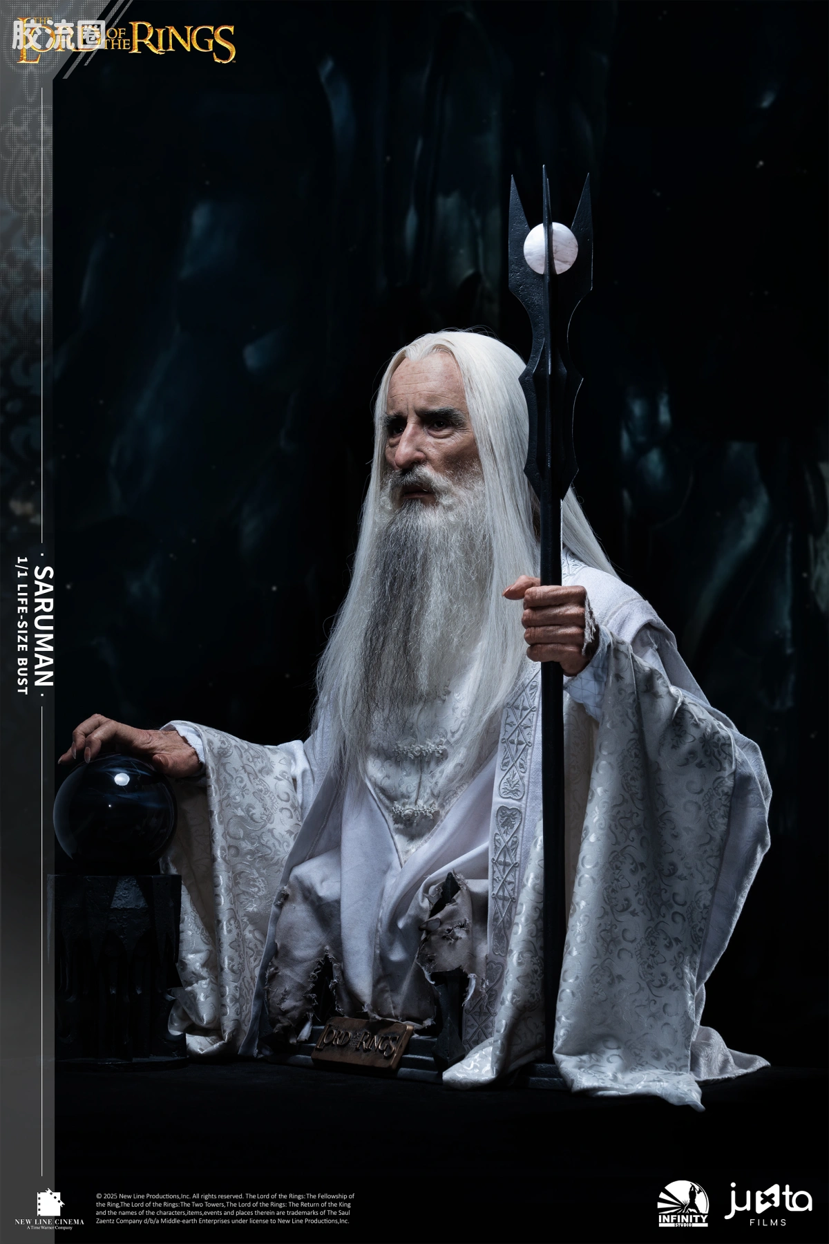 开天工作室 日系手办&雕像系列 魔戒 白袍萨鲁曼 1/1半身像 - 图片