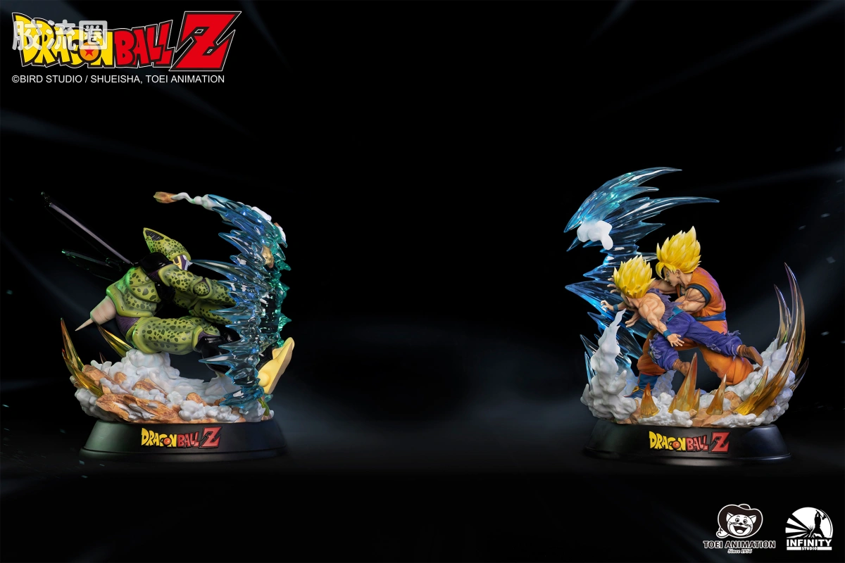 开天工作室 日系手办&雕像系列 龙珠Z 《龙珠Z》对战系列 悟饭VS沙鲁 1/6全身像 - 图片