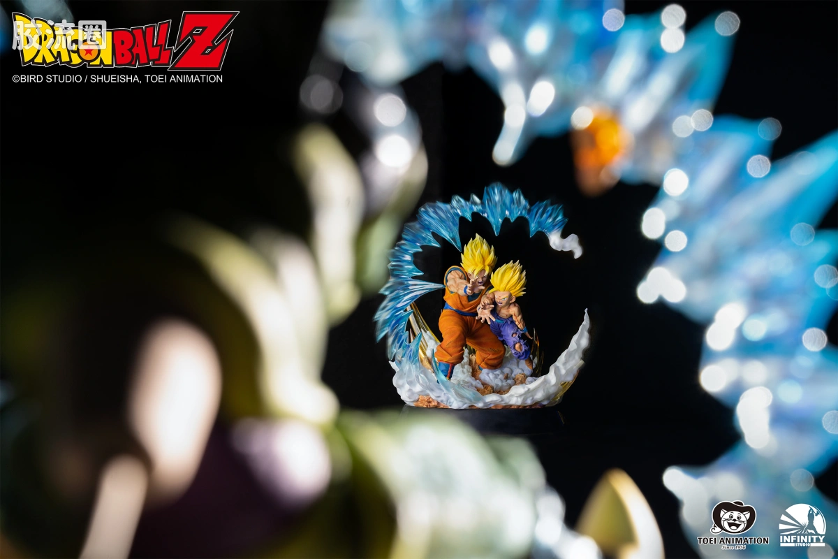 开天工作室 日系手办&雕像系列 龙珠Z 《龙珠Z》对战系列 悟饭VS沙鲁 1/6全身像 - 图片