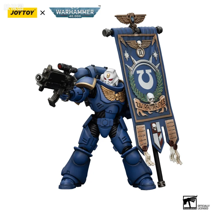 JOYTOY x 战锤40K 极限战士 战团 【3.0复刻】极限战士 战团英雄旗手波斯卡