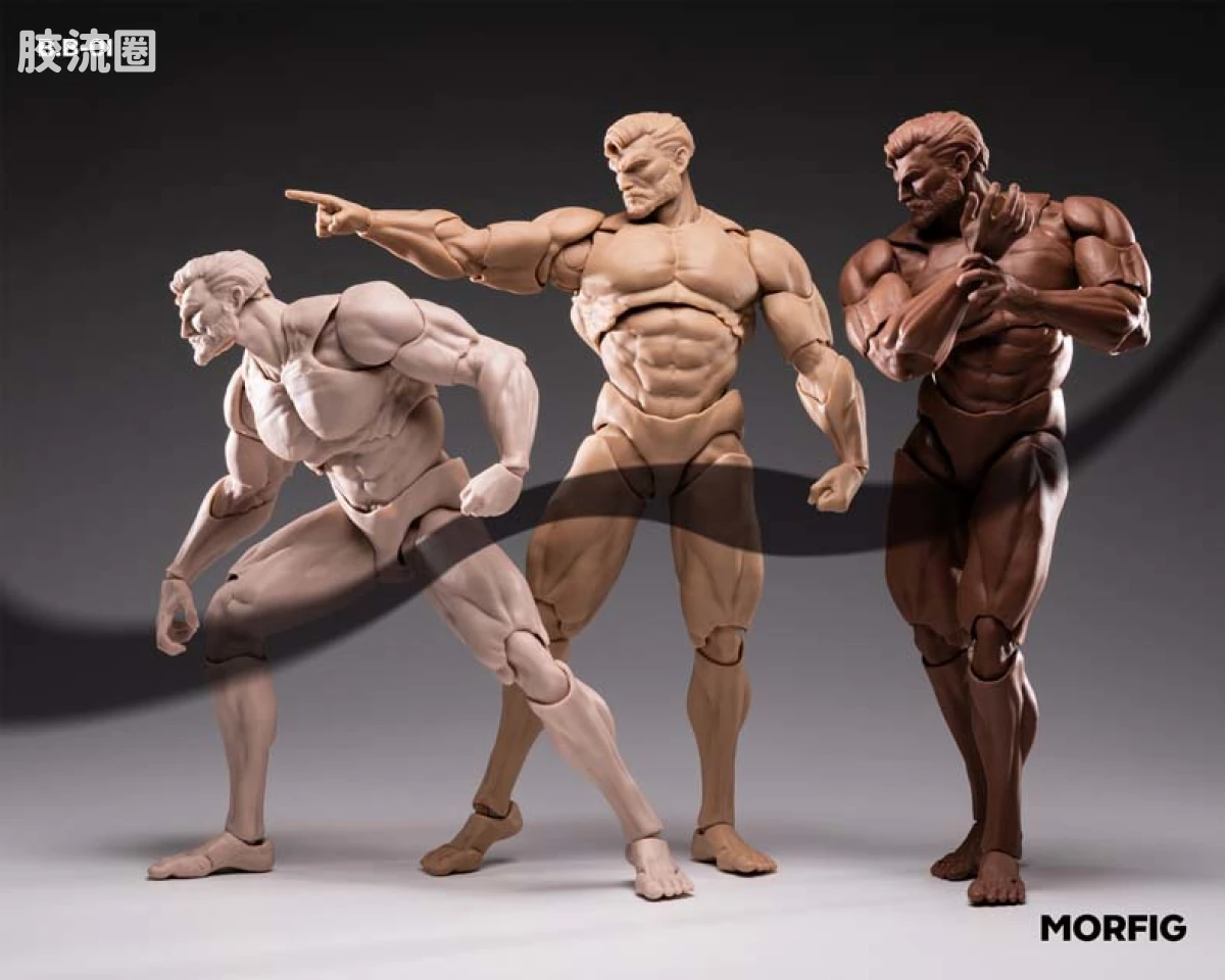 MORFIG 1/12可动人偶系列 null 男素体β1/12可动人偶 - 图片