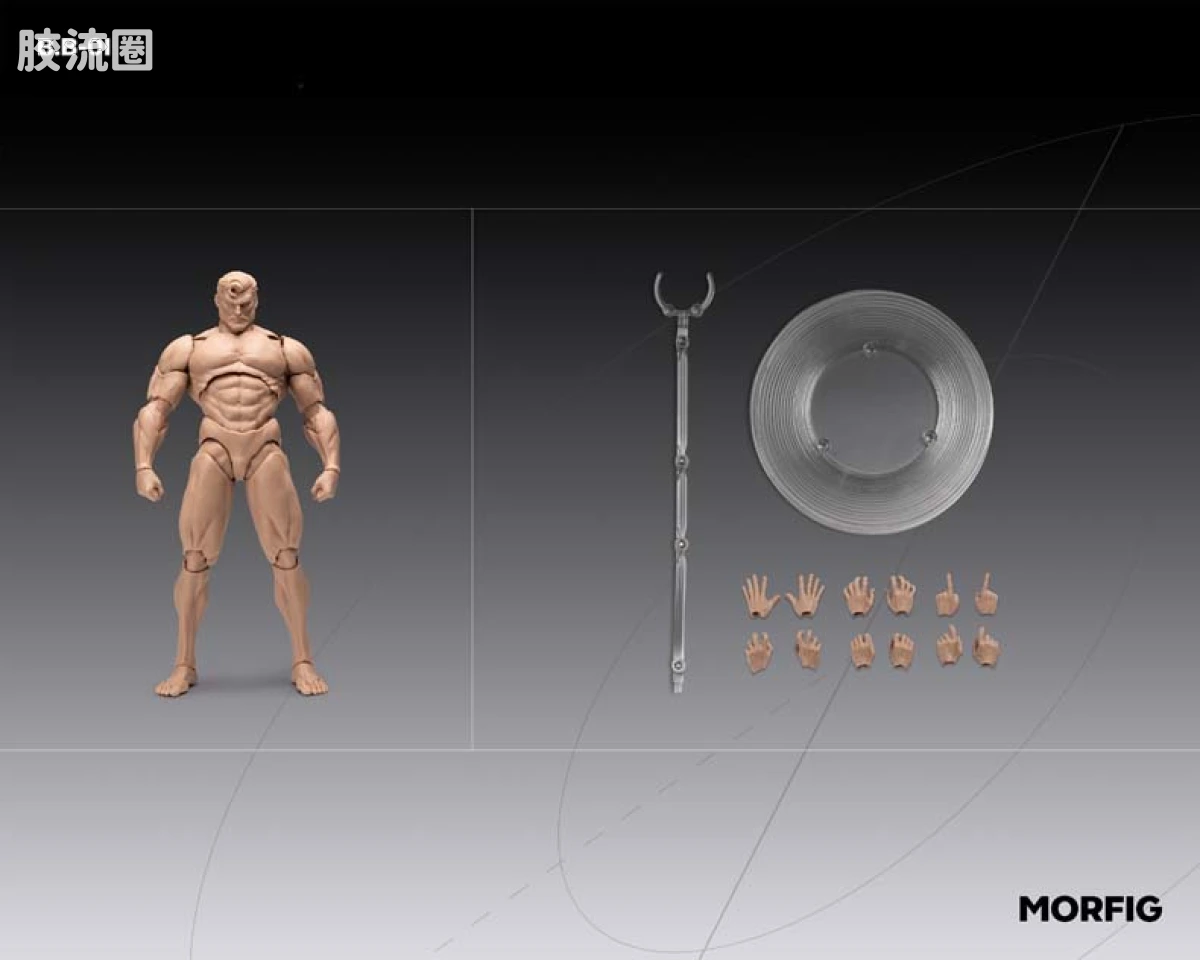 MORFIG 1/12可动人偶系列 null 男素体β1/12可动人偶 - 图片