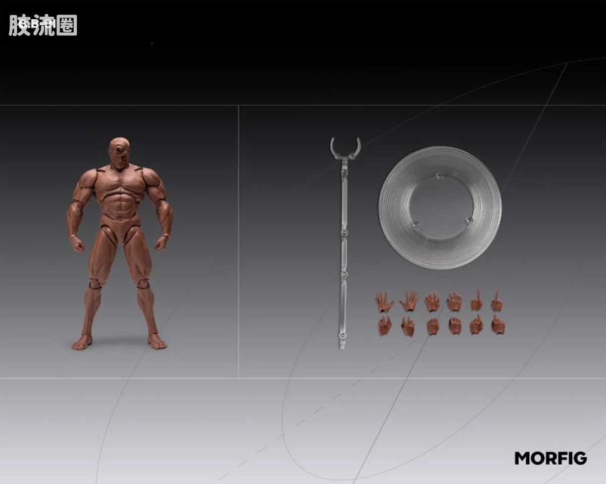 MORFIG 1/12可动人偶系列 null 男素体β1/12可动人偶 - 图片