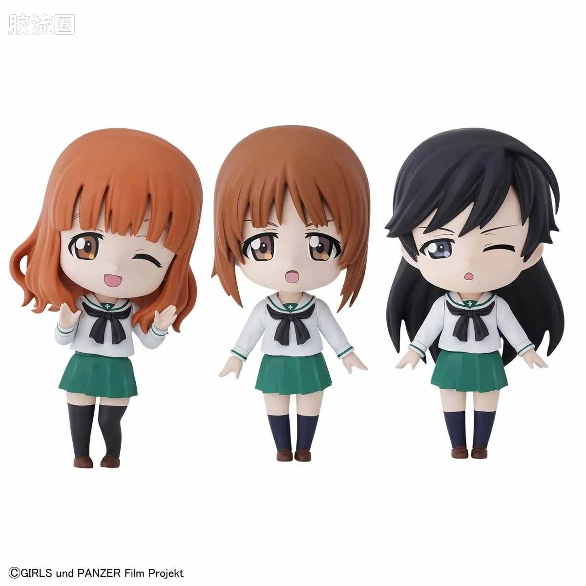 Figure-rise系列&其它万代人形拼装综合 Petiture-Rise 少女与战车 美穗&纱织&华 - 图片