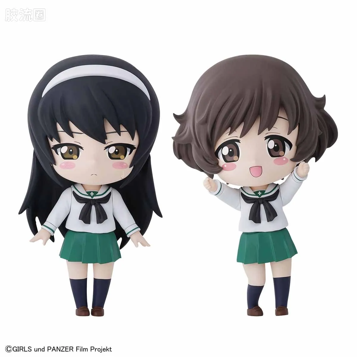 Figure-rise系列&其它万代人形拼装综合 Petiture-Rise 少女与战车 由花里&麻子 - 图片