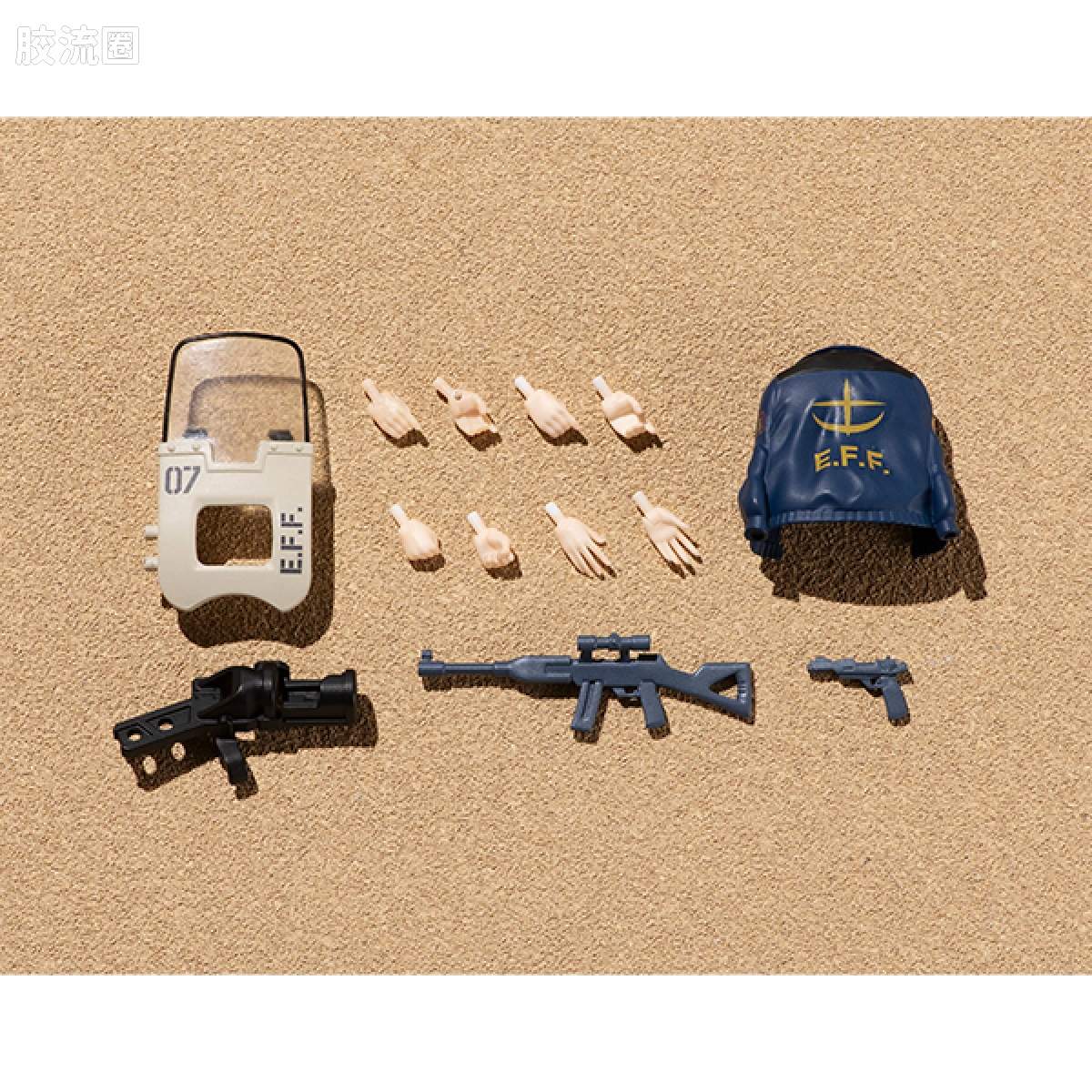 Mega House 手办系列 Gundam Military Generation系列 地球联邦军V-SP09 一般士兵&联邦军专用摩托车 - 图片
