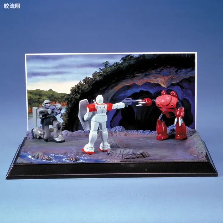 高达0079拼装模型 DIORAMA MODEL TYPE B 第29话 贾布罗消散 - 图片