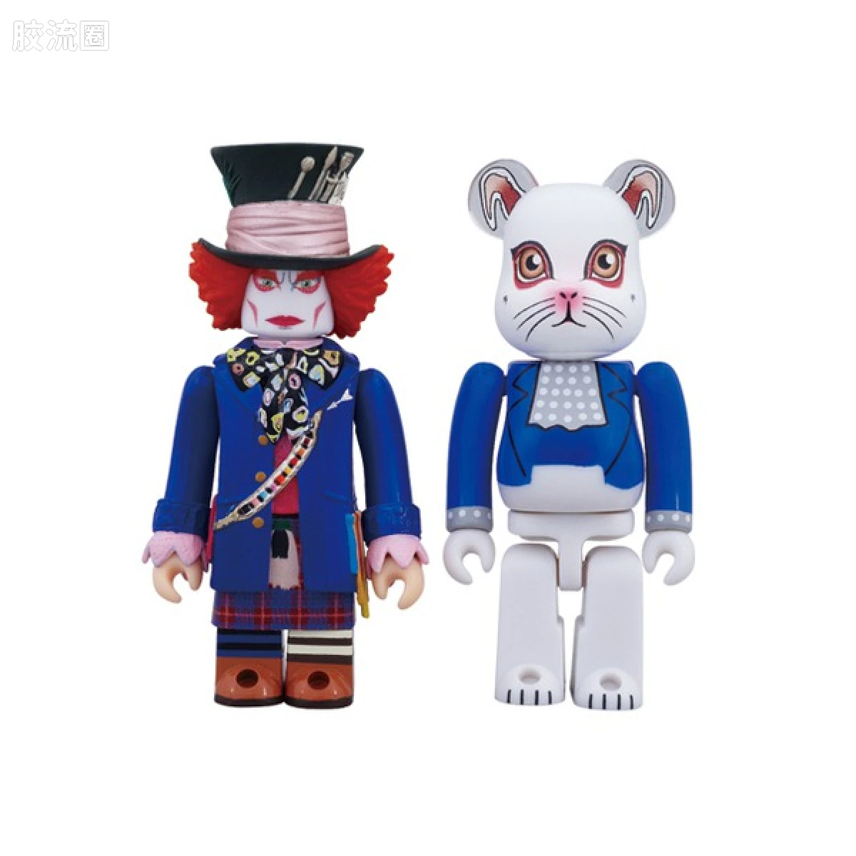 KUBRICK积木人 综合系列 キューブリック マッドハッター & ベアブリック ホワイトラビット セット