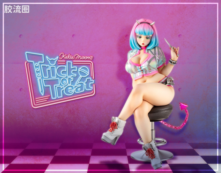 寿屋手办系列 ART FIGURE SELECTION Katie Moon's Trick or Treat by 藤本圭纪 - 图片