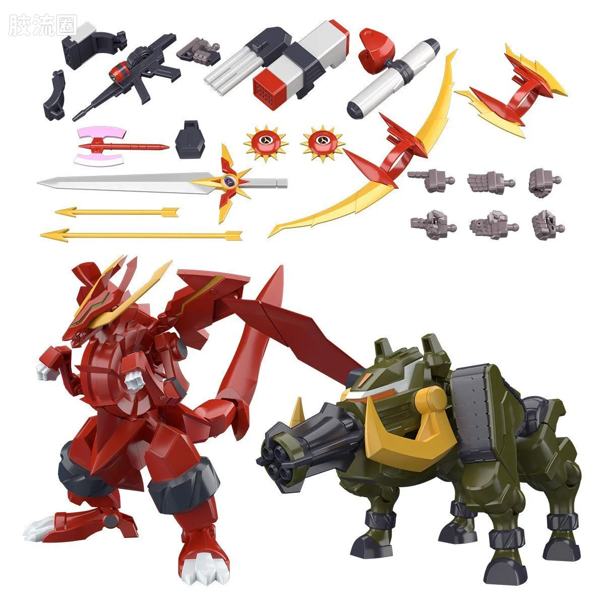 Super MiniPLA SMP 限定版 FA电童配件&加特林野猪&爆炎龙 - 图片